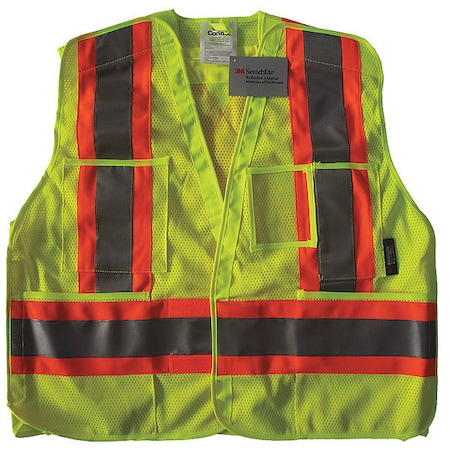 Safety Vest, Yellow/Green, S/M MPN:491T17
