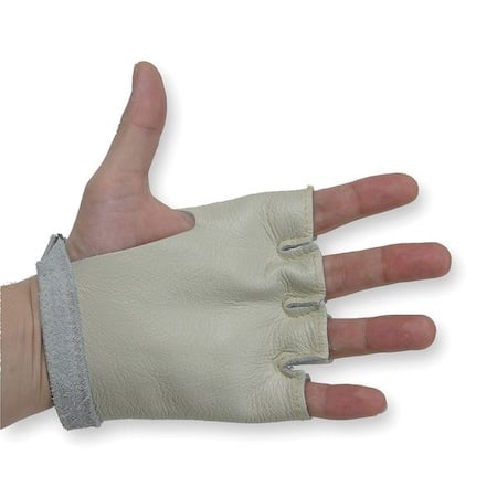 Hand Guard, Grain Leather Cowhide, Beige, L, 1 PR MPN:4AZF6