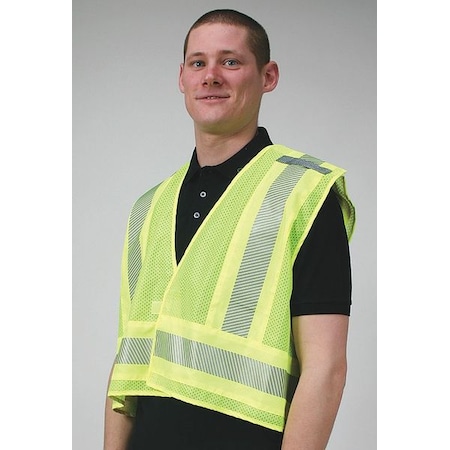 Vest, Public Safety, Polyester, Lime, 3XL (Formerly Condor) MPN:4CWF1