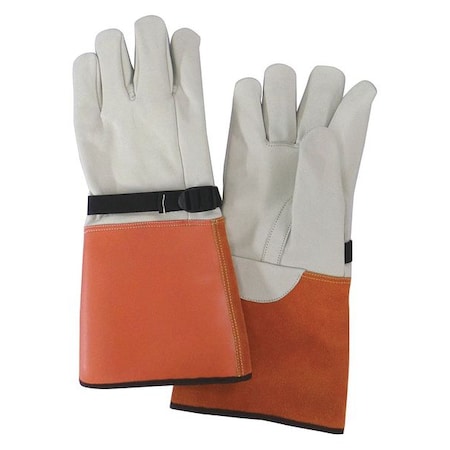Electrical-Insulating Glove Protectors, Cowhide, 15