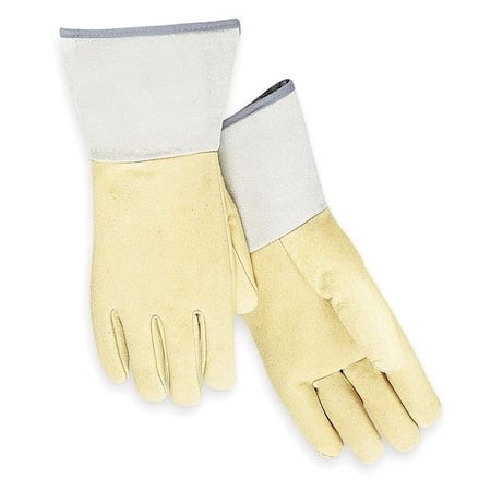 Condor Welding Gloves, Gauntlet Cuff, Straight Thumb, Standard Pigskin, L, 1 PR MPN:4JF94