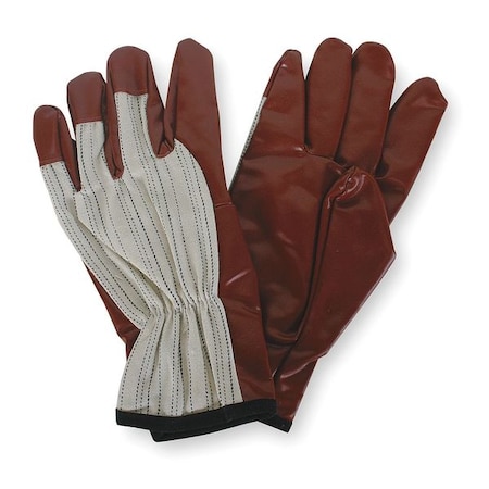 Coated Gloves, Nitrile, Smooth, Palm, Not Rated Abrasion Level, White, M (8) 1 PR MPN:4NHA3