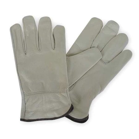 Cold Protection Gloves, Grain Cowhide Leather Palm, Thermal Cotton Lining, Cream, M ( 8 ) MPN:4NHC4
