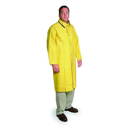 Rain Coat, Unrated, Yellow, 4XL MPN:4PCT2