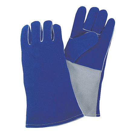 Condor Welding Gloves, Gauntlet Cuff, Wing Thumb, Standard Cowhide, XL, 1 PR MPN:4TJV3