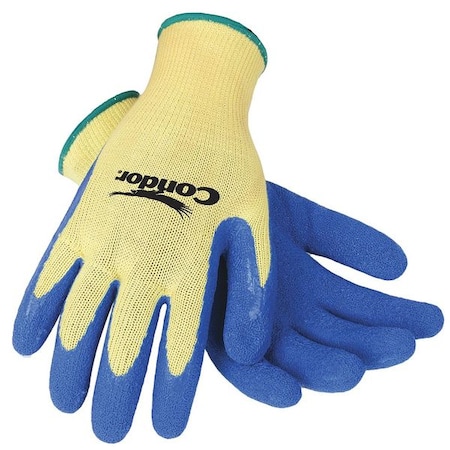 Cut Resistant Coated Gloves, Cut Level A3, Dipped, Latex, Rough, L 1 PR MPN:4TXL5