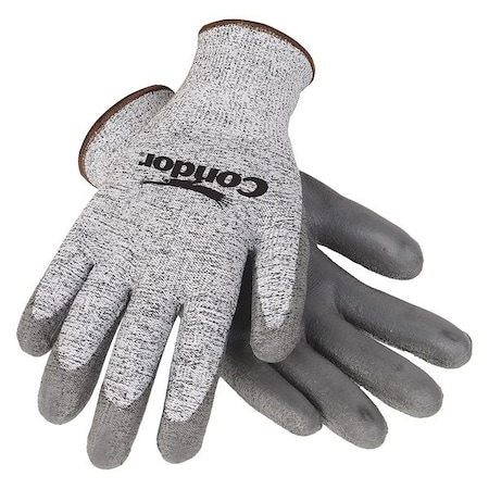 Cut Resistant Coated Gloves, Cut Level 3, Polyurethane, Smooth, S 1 PR MPN:4TXL8