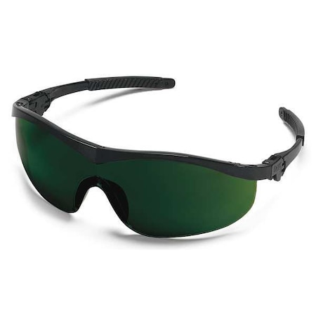 Thunder, Welding Safety Glasses, Anti-Scratch, Welding Shade(s) Lens, Black Frame, Half-Frame MPN:4VCA7
