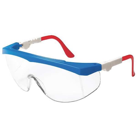 Spirit, Safety Glasses, Anti-Fog, Clear Lens, Blue Frame, Half-Frame MPN:4VCD2