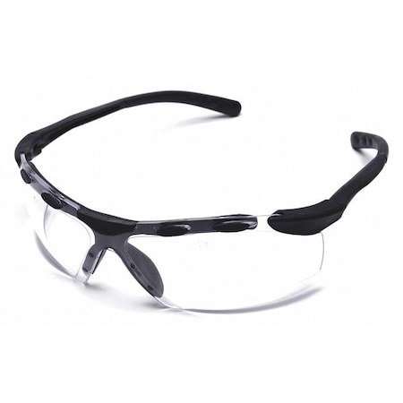 Enticer, Safety Glasses, Anti-Fog, Clear Lens, Black Frame, Frameless MPN:4VCE9
