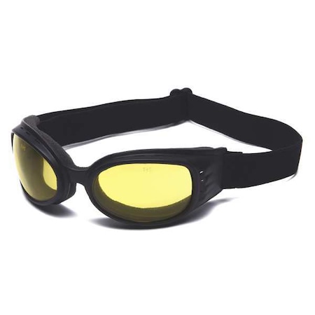 Safety Goggles, Amber Lens, Anti-Scratch, Direct Vented, Dielectric, Max Barron Series MPN:4VCF2