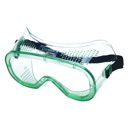 Safety Goggles, Clear Lens, Uncoated, Direct Vented, Dielectric, Elastic Strap, Platoon Series MPN:4VCF4