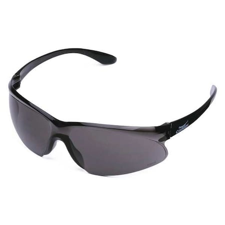 Safety Glasses, Anti-Fog, Anti-Scratch, Anti-Static, Frameless, Wraparound, Black Arm, Clear Lens MPN:4VCJ4