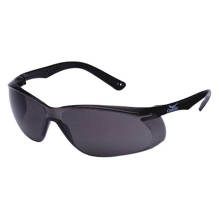 Jbird, Safety Glasses, Anti-Scratch, Gray Lens, Black Frame, Frameless MPN:4VCK3