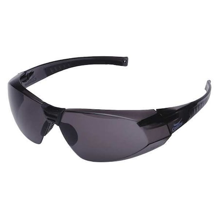 Safety Glasses, Addison Series, Anti-Scratch, Frameless, Wraparound, Gray Arm, Gray Lens MPN:4VCL1