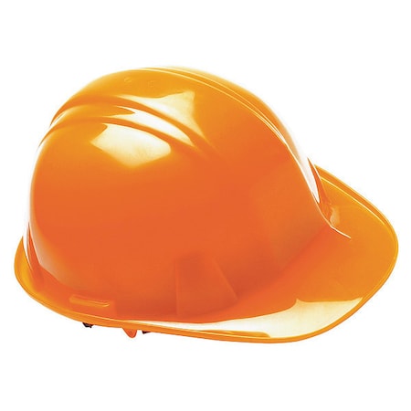 Front Brim Hard Hat, SL Series, Polyethylene, Type 1, Class E, Ratchet, Side Slots, Hi-Vis Orange MPN:52LD01