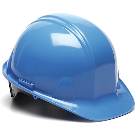 Front Brim Hard Hat, SL Series, Polyethylene, Type 1, Class E, Ratchet, Side Slots, Light Blue MPN:52LD03