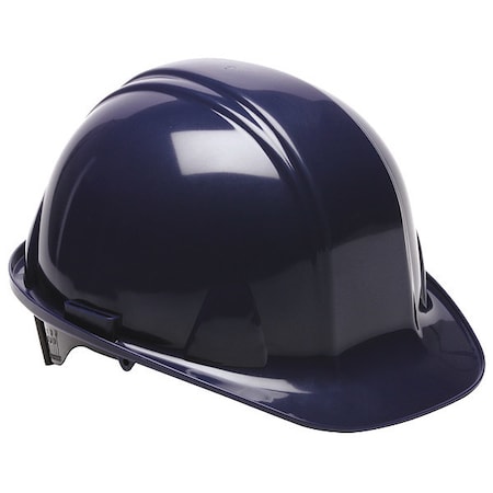 Front Brim Hard Hat, SL Series, Polyethylene, Type 1, Class E, Ratchet, Side Slots, Dark Blue MPN:52LD04