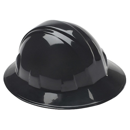 Hard Hat, SL, Polyethylene, 4 Point Ratchet, Type 1, Class E, Black MPN:52LD07