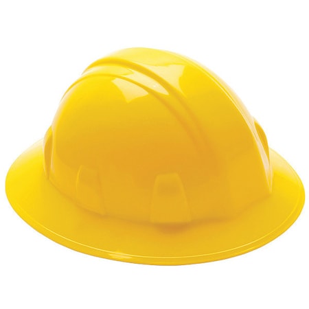 Hard Hat, SL, Polyethylene, 4 Point Ratchet, Type 1, Class E, Yellow MPN:52LD09