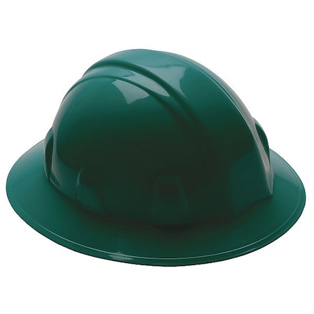 Hard Hat, SL, Polyethylene, 4 Point Ratchet, Type 1, Class E, Green MPN:52LD11