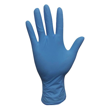 Disposable Gloves, Nitrile, Powder-Free, 5 mil, Blue, XL (Size 10), PK100 MPN:53CV56