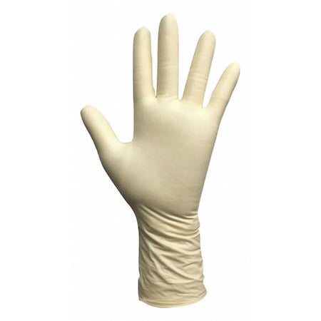Disposable Gloves, 4.5 mil Palm, Latex, Powder-Free, XL (10), 100 PK, Beige MPN:53CV57