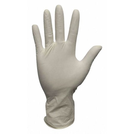 Disposable Gloves, 4 mil Palm, Latex, Powdered, XL (10), 100 PK, Beige MPN:53CV58