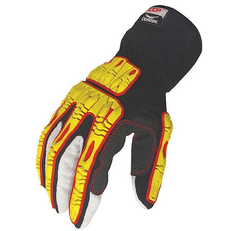 Impact Gloves, Size 3XL, Black/Yellow, PR MPN:53GM96