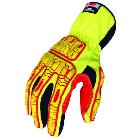 Impact Gloves, Size M, Yellow, PR MPN:53GM98