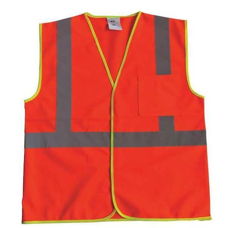 U-Block Vest, Class1 Orange/Red, 2XL/3XL MPN:53YK45