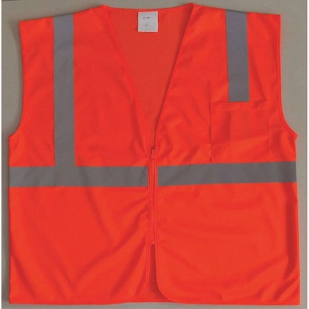 U-Block Vest, Class2 Orange/Red, M MPN:53YK84