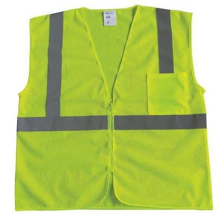 U-Block Vest, Class2 Yellow/Grn, M MPN:53YL17