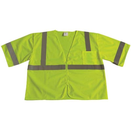 U-Block Vest, Class3 Yellow/Grn, XL MPN:53YL91