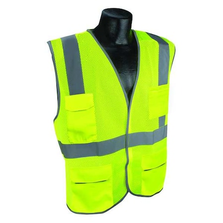 High Visibility Vest, Yllw/Green, 2XL/3XL MPN:53YM22