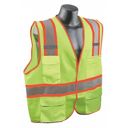 High Visibility Vest, Yellow/Green, S/M MPN:53YN65