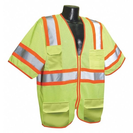 High Visibility Vest, Yellow/Green, 5XL MPN:53YP01