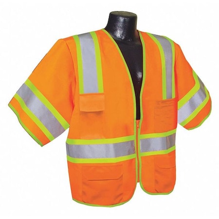 High Visibility Vest, Orange/Red, S MPN:53YP34