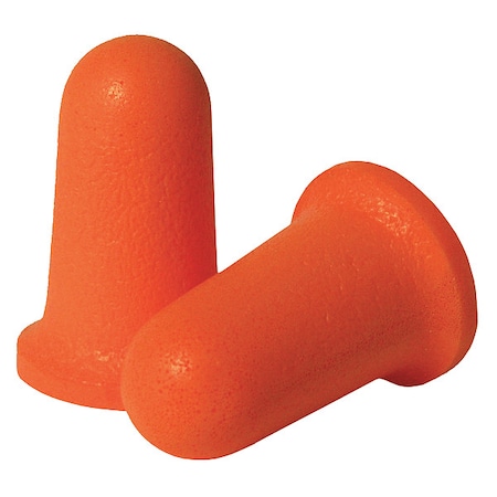 Disposable Foam Ear Plugs, Bell Shape, 33 dB, Orange, 200 PK MPN:55KN50