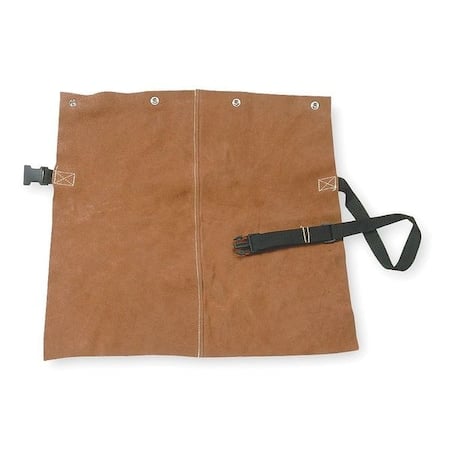 Welding Apron, Leather, 19 in Length, Brown MPN:5AC71