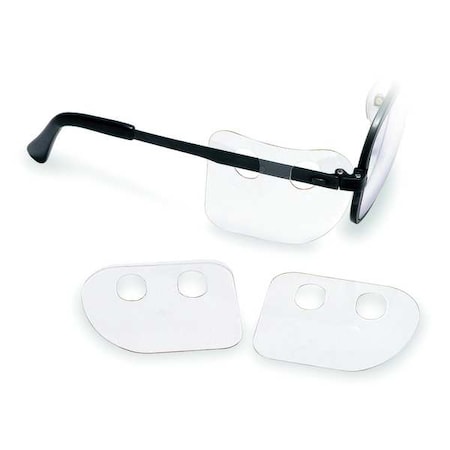 Slip-On Sideshield, Removable Shields For Eyewear, Clear, Universal Fit, PK10 MPN:5AL29