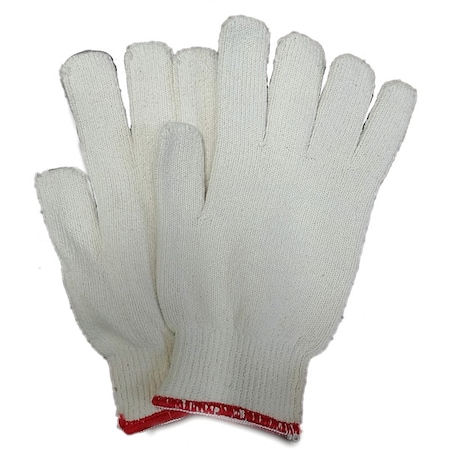 Condor Heat Resistant Gloves, Cotton, 250 Degrees F Max Temp., Knit Cuff White, S ( 7 ), 1 PR MPN:5AP60