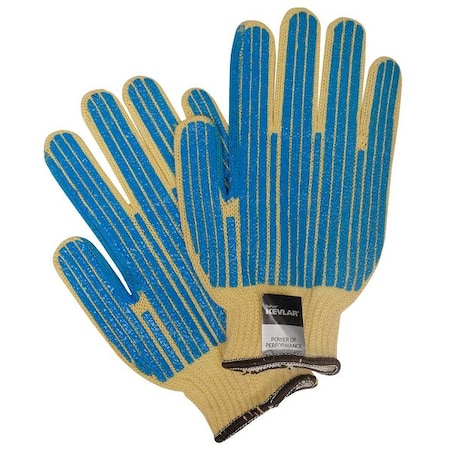 Cut Resistant Coated Gloves, Cut Level 2, PVC, Dotted, L 1 PR MPN:5AP85