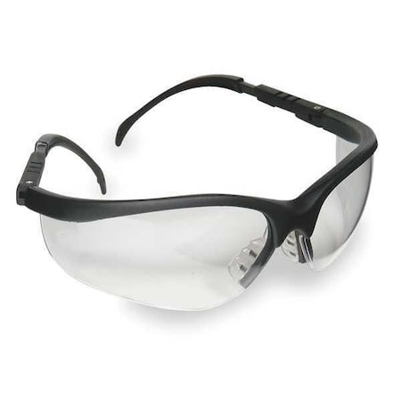 Nome, Safety Glasses, Anti-Scratch, Clear Lens, Black Frame, Half-Frame MPN:5JE24