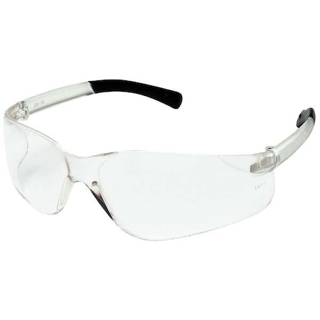 Safety Glasses, Wasko Series, Anti-Scratch Lens, Polycarbonate, Frameless, Wraparound, Clear MPN:5JE26
