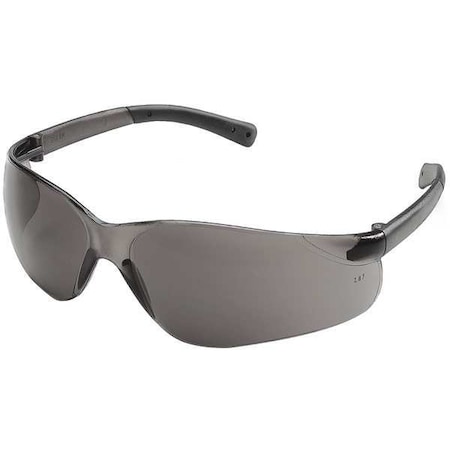 Safety Glasses, Wasko Series, Anti-Scratch Lens, Polycarbonate, Frameless, Wraparound, Gray MPN:5JE27
