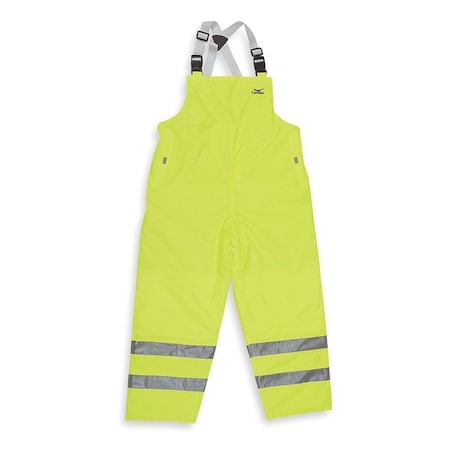 Rain Bib Overall, Polyurethane, 31 1/2 in Inseam, 48 in to 50 in Waist, 0.26 mm Thickness, 2XL MPN:5KU33