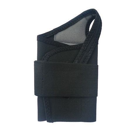 Wrist Support, 50% Polyester / 35% Latex / 15% Nylon, Single Strap, Left, Black, Size M MPN:5T551