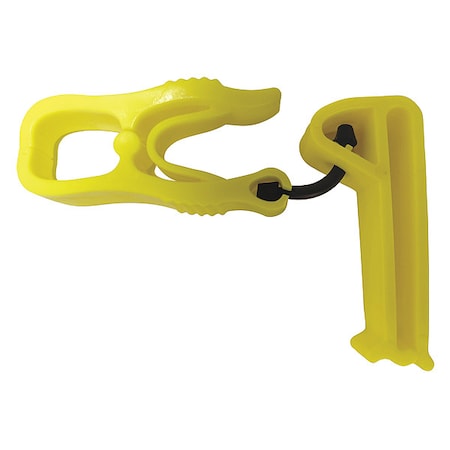 GloveHolderClips, Plastic, Yellow, 4-3/4inL MPN:60NK51
