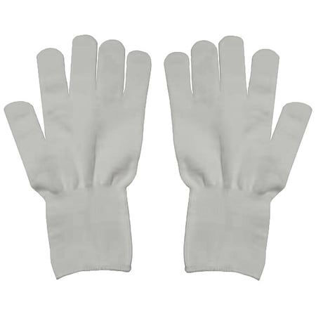Glove Liners, Acrylic, 9 1/2 in Length, 34 g, White, Size Universal, 1 PR MPN:60NM34